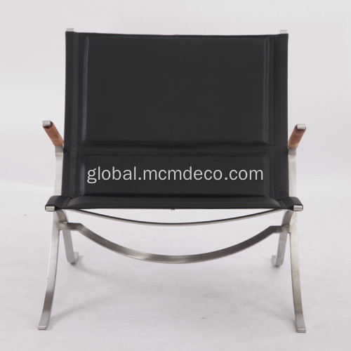 Stainless Steel Lounge Chair Cool FK 82 Leather X Chair Replica Supplier